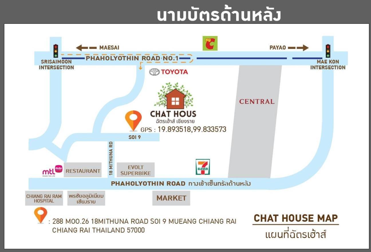 Chat House Soi 18 Mithuna Chiangrai Chiang Rai Exterior photo